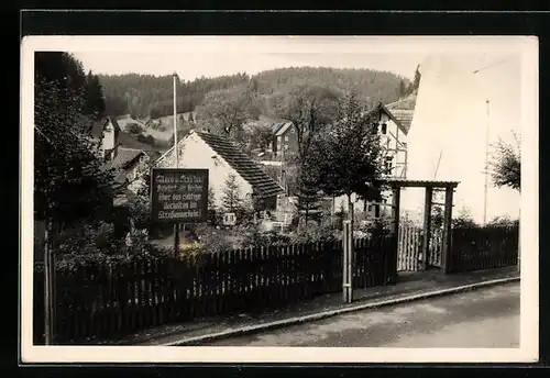 AK Fehrenbach /Thür. Wald, Blick auf einen kleinen Park