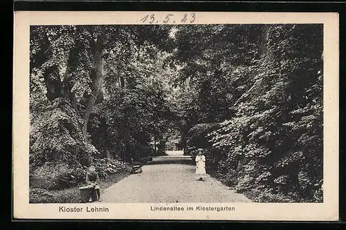 AK Lehnin, Lindenallee im Klostergarten