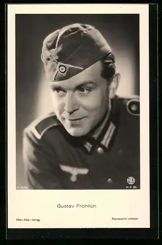 AK Schauspieler Gustav Fröhlich in einer Uniform