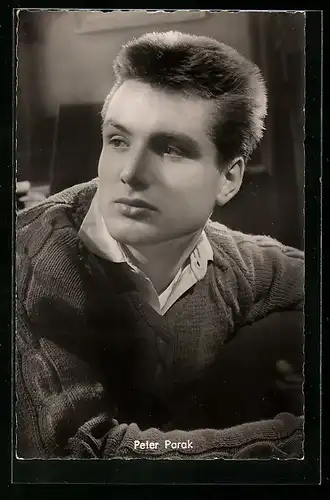 AK Schauspieler Peter Parak mit Blick zur Seite