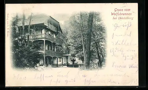 AK Heidelberg, Gasthaus Wolfsbrunnen