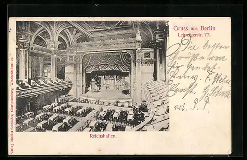 AK Berlin, Reichshallen, Leipzigerstrasse 77
