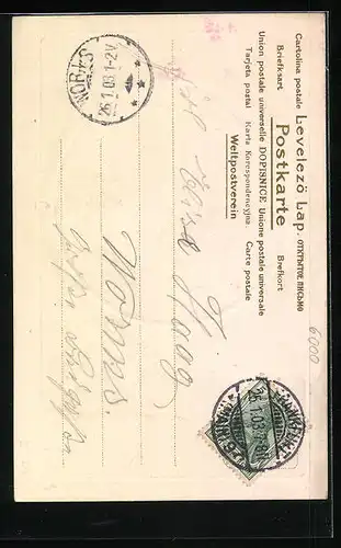 AK Frankfurt a. M., Partie am Opernhaus