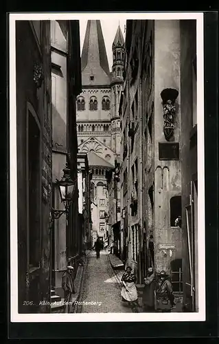 AK Köln a. Rh., Strassenpartie auf dem Rothenberg