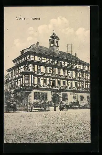 AK Vacha, Gasthaus Ratskeller im Rathaus