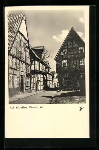 AK Bad Salzuflen, Blick in die Ritterstrasse