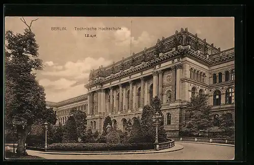 AK Berlin-Charlottenburg, Blick auf die technische Hochschule