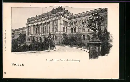 AK Berlin-Charlottenburg, Blick auf das Polytechnicum