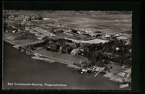 AK Bad Zwischenahn-Rostrup., Fliegeraufnahme vom Ort