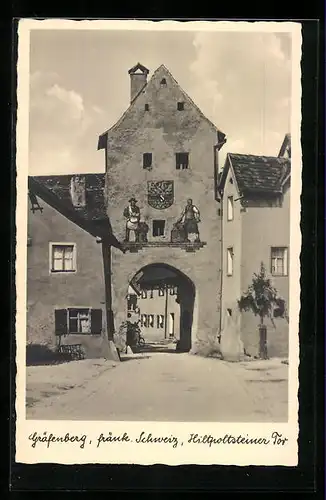 AK Gräfenberg /fränk. Schweiz, Blick auf das Hiltpoltsteiner Tor