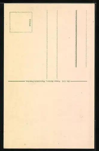 AK Jena, Burschenschafts-Denkmal vor Baum