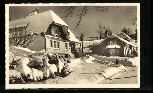 AK Häusern /Hochschwarzwald, Gasthaus und Pension Albtalblick