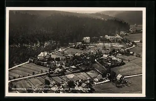 AK Masserberg, Ortsansicht aus der Vogelschau