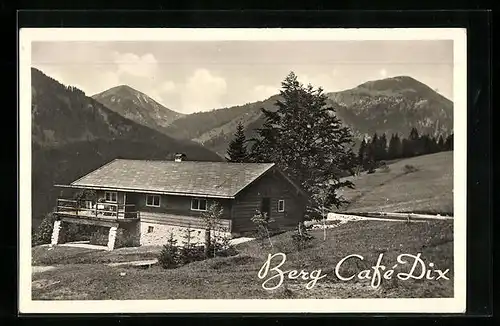 AK Rottach-Egern, Berg-Cafe Dix