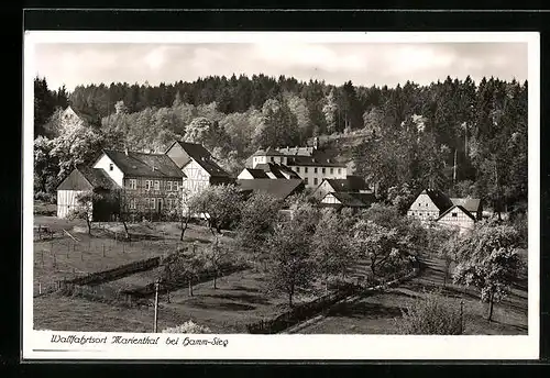 AK Marienthal /Hamm-Sieg, Blick auf den Wallfahrtsort