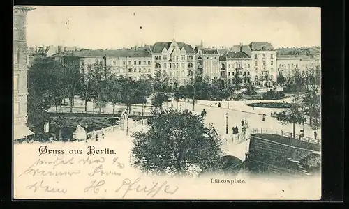 AK Berlin-Tiergarten, Blick auf die Stadtvillen am Lützowplatz