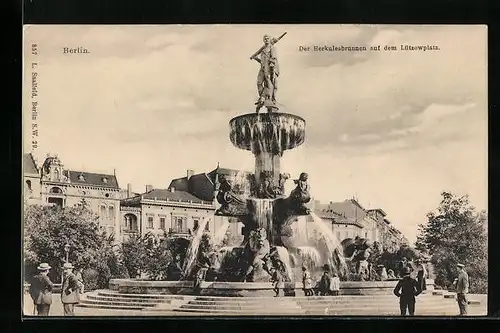 AK Berlin-Tiergarten, Herkulesbrunnen auf den Lützowplatz