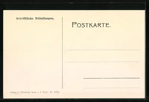 AK Hügel a. d. Ruhr, Bootshaus und Ruderboot auf dem Wasser