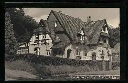 AK Crottorf /Rhld., Gasthof und Pension Wildenburger Hof