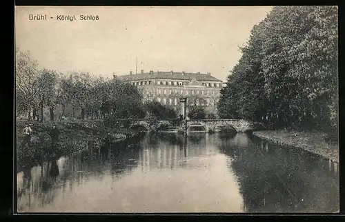 AK Brühl, Blick aufs königliche Schloss