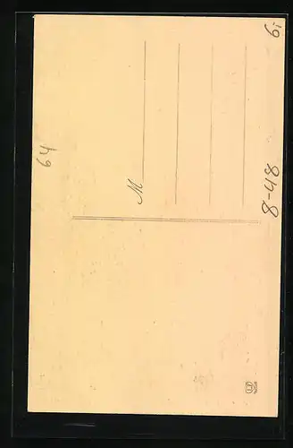 AK Mann beim Weben eines Teppichs