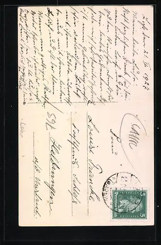 AK Lahr, Strassenpartie mit Ansicht eines Wohnhauses