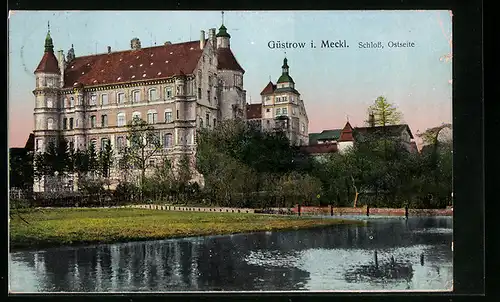 AK Güstrow, Ostseite d. Schlosses
