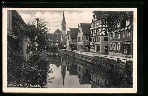 AK Schwabach, Häuser an der Bachgasse