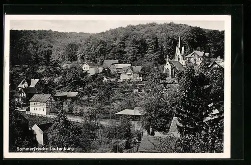 AK Tautenburg, Totalansicht aus der Vogelschau