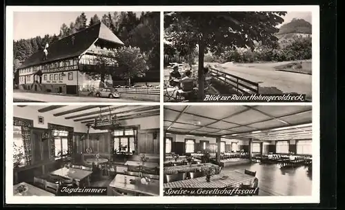 AK Schönberg /Geroldseck, Gasthof und Pension zum Löwen, Innenansicht