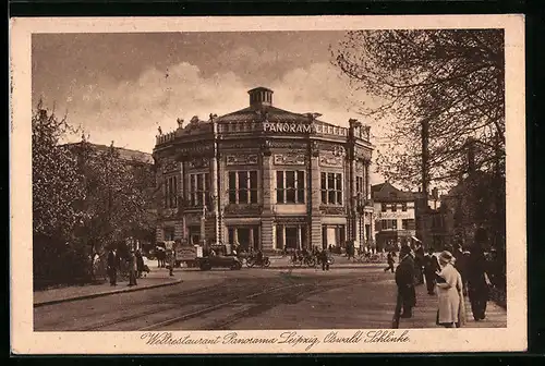 AK Leipzig, Rundbau Weltrestaurant Panorama