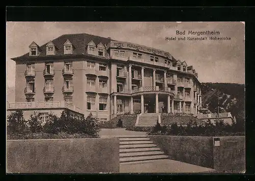 AK Bad Mergentheim, Hotel und Kuranstalt Hohenlohe