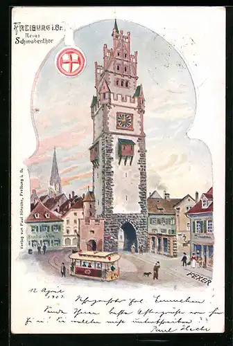 Lithographie Freiburg i. Br., Neues Schmabentor