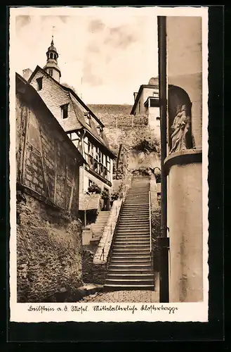 AK Beilstein a. d. Mosel, Mittelalterlische Klostertreppe