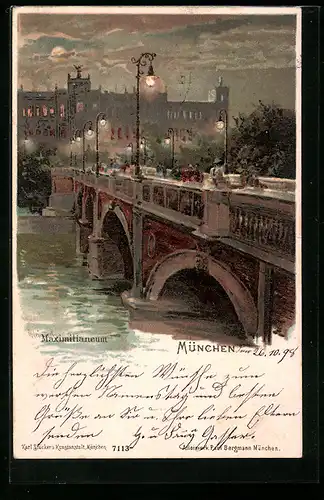 Lithographie München-Haidhausen, Maximilianeum