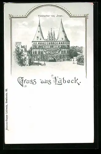 AK Lübeck, Holstentor von Innen