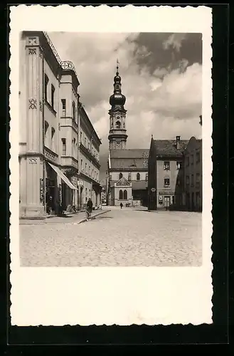 AK Deggendorf, Blick zur Grabkirche