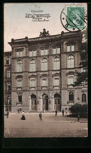 AK Chemnitz, Techn. Staatslehranstalt, Mittelbau