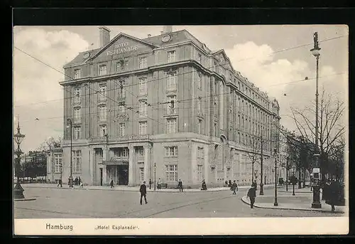 AK Hamburg-Neustadt, Partie am Hotel Esplanade