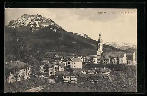 AK Elbach, Ortsansicht mit Kirche