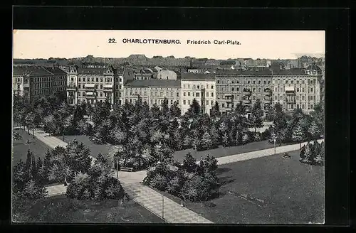 AK Berlin-Charlottenburg, Friedrich Carl Platz