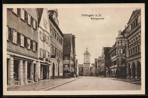 AK Dillingen a. D., Partie in der Königstrasse