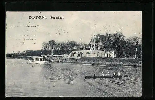 AK Dortmund, Flusspartie mit Bootshaus