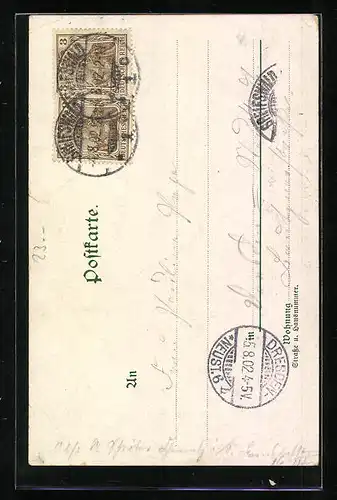 Lithographie Königstuhl /Stubenkammer, Blick aufs Wasser mit Felsvorsprüngen