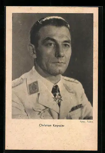 AK Schauspieler Christian Kayssler in Militäruniform
