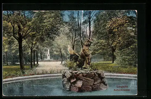 AK Liegnitz, Reiherbrunnen