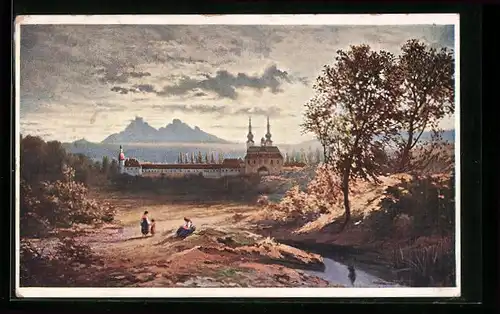 Künstler-AK Velehrad, Panorama