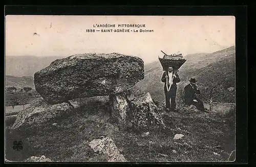 AK Saint-Agrève, le Dolmen