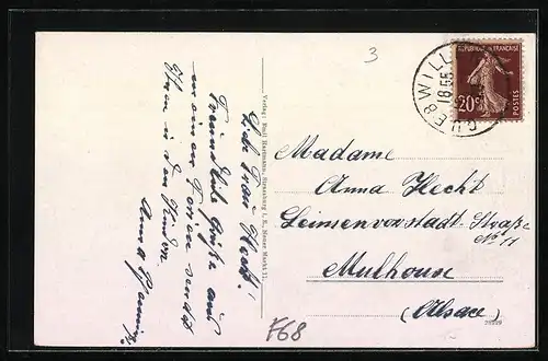 AK Gebweiler, Panoramablick aus der Vogelschau