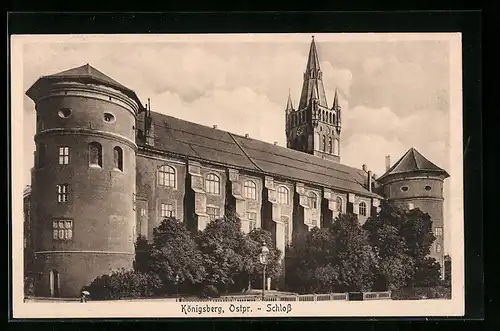 AK Königsberg, Schloss, Aussenansicht